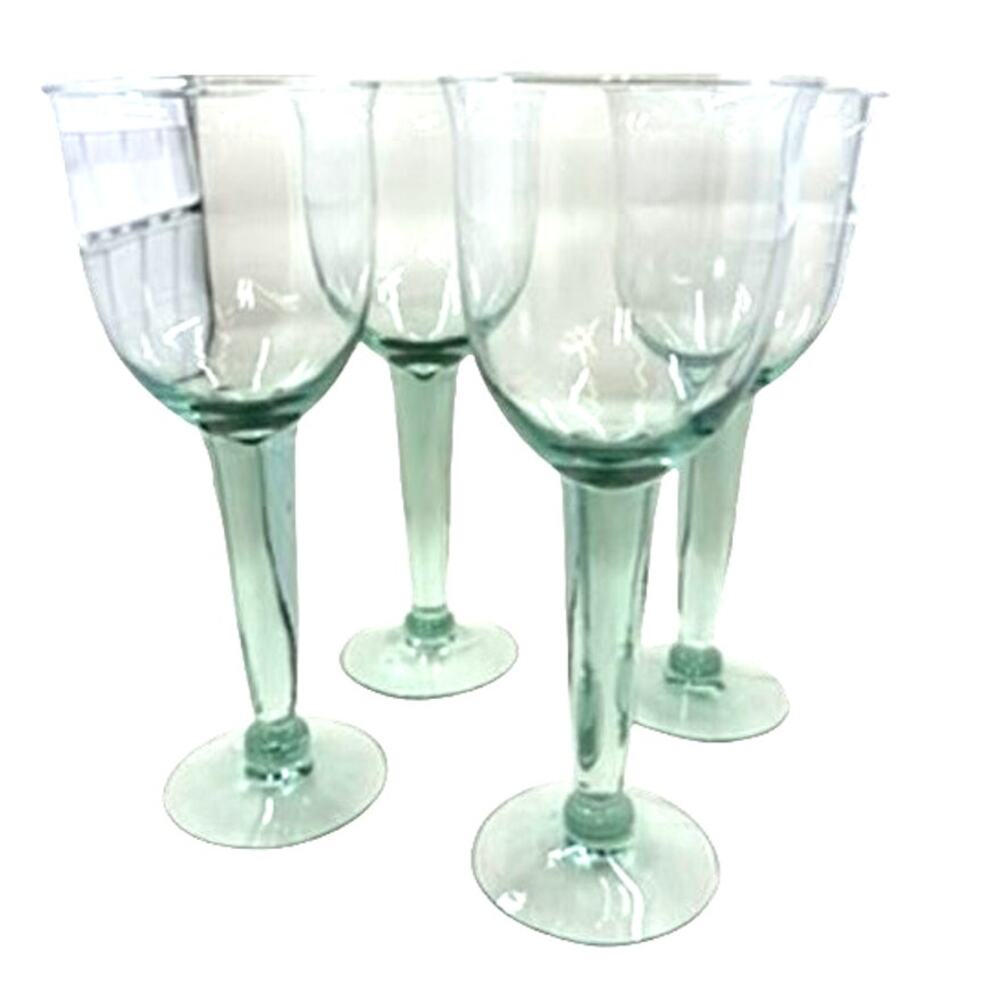 Set Of 4 La‎ Mediterranea, Wine ,Water Goblets,Recycled